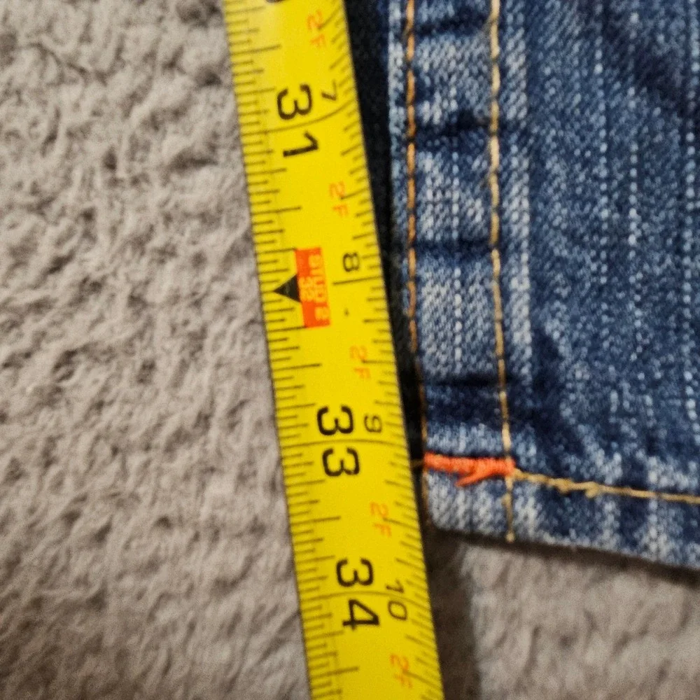 True Religion Y2K Ricky Wide Leg Boot Cut Fit Medium Wash Jean Mens Size 38 x 33